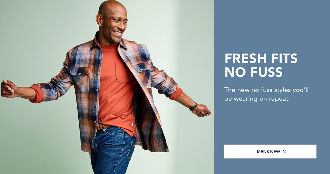 Fresh fits, no fuss. Men's New In